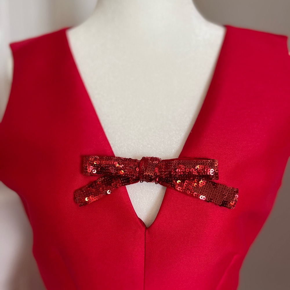 Kate Spade Pink Tie Front Backless Mini Dress - Picture 5 of 7